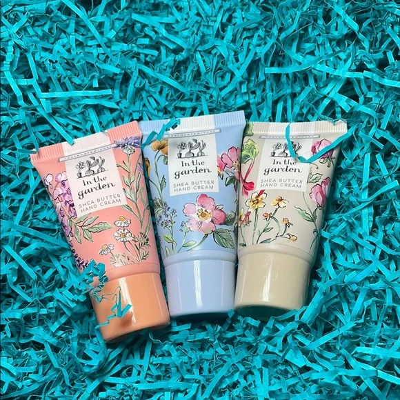 Shea Butter Hand Cream Set - Pink, Blue, Cream - Picture 1 of 2